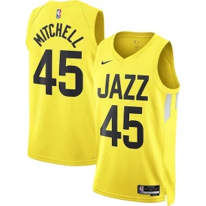 Donovan Mitchell Utah Jazz Nike Unisex Swingman Jersey Icon Commémoratif Edition Gold - Promotion limitée - Profitez de la réduction avant qu'elle ne soit terminée