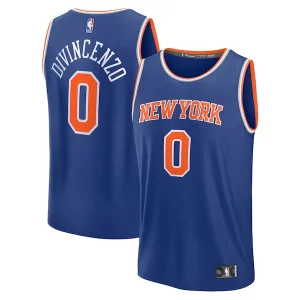 Donte DiVincenzo New York Knicks Fast Authentique Break Replica Player Jersey Icon Edition Royal - Maillot authentique - Reproduit avec soin