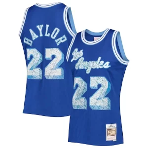 Elgin Baylor Los Angeles Lakers 1996/97 Hardwood Classics NBA 75th Anniversary Diamond Swingman Distingué Jersey Royal - Pour les fans de la ligue - Un maillot authentique de la compétition