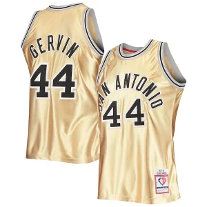 George Gervin San Antonio Spurs 75th Luxueux Anniversary 1977/78 Hardwood Classics Swingman Jersey Gold - Offre spéciale - Achetez maintenant et économisez