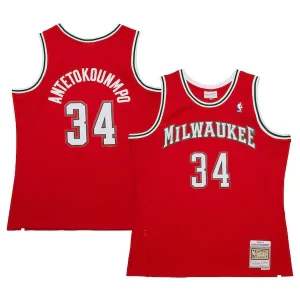 Giannis Antetokounmpo Milwaukee Bucks 2014/15 Hardwood Classics Swingman Jersey Confortable Red - Pour les amateurs de basketball passionnés - Livraison rapide