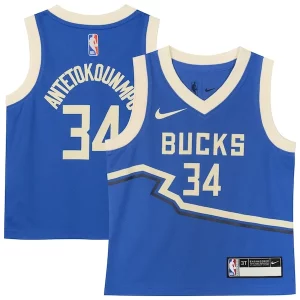 Giannis Antetokounmpo Milwaukee Bucks Exquisite Nike Toddler 2024/25 Swingman Player Jersey City Edition Royal - Design innovant - Écarte-vous du commun des mortels