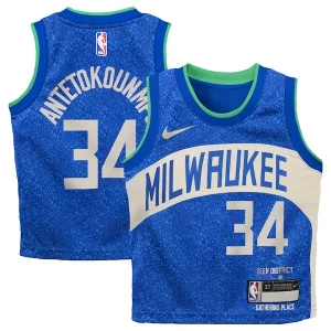 Giannis Antetokounmpo Milwaukee Bucks Nike Toddler Swingman Replica Jersey Notable City Edition Royal - Design innovant - Écarte-vous du commun des mortels