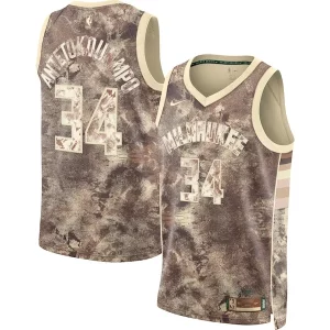 Giannis Antetokounmpo Milwaukee Bucks Nike Unisex Select Series Swingman Jersey Brown Prime - Fait à la main - Un produit unique et de qualité