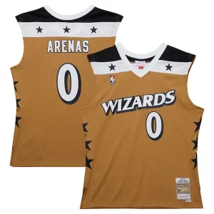 Gilbert Arenas Washington Unique Wizards 2006/07 Hardwood Classics Swingman Jersey Gold - Édition limitée - Uniques dans leur genre