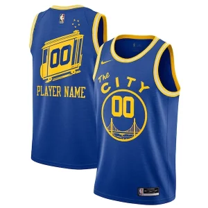 Golden State Warriors Nike 2020/21 Stylish Hardwood Classics Swingman Custom Jersey Blue - Édition commemorative - Souvenez-vous des moments inoubliables