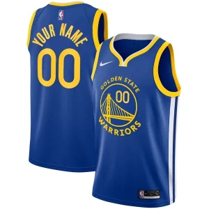 Golden State Warriors Bold Nike Unisex 2019/20 Custom Swingman Jersey Royal Icon Edition - Maillot de championnat - Revivez les victoires glorieuses