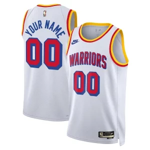 Golden State Warriors Nike Unisex Adult Swingman Custom Jersey Classic Edition White Classique - Maillot de championnat - Revivez les victoires glorieuses