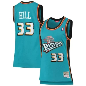Grant Hill Detroit Pistons Women's 1998/99 Hardwood Classics Swingman Haut de gamme Jersey Teal - Giftez-le à un fan dévoué - Livraison en temps pour les fêtes