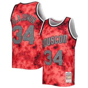 Hakeem Olajuwon Houston Rockets 1993/94 Galaxy Swingman Jersey Red Notable - Maillot de marque reconnue - Faites confiance à la qualité