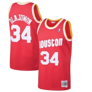 Hakeem Olajuwon Houston Gracieux Rockets 1993/94 Hardwood Classics Swingman Jersey Red - Édition commemorative - Souvenez-vous des moments inoubliables