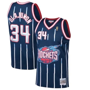 Hakeem Olajuwon Houston Rockets 1996/97 Hardwood Classics Swingman Jersey Navy Notable - Maillot de collection - Un bijou pour les amateurs