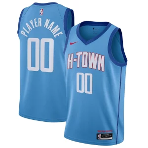 Houston Rockets Nike 2020/21 Swingman Custom Jersey Blue Moderne City Edition - Offre spéciale - Achetez maintenant et économisez