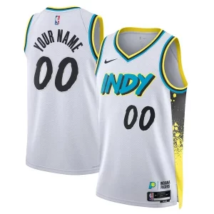 Indiana Pacers Nike Unisex 2024/25 Custom Swingman Jersey City Edition Distingué White - Garantie satisfaction - Si vous n'êtes pas satisfait