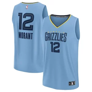 Ja Morant Memphis Grizzlies Fast Break Replica Player Jersey Unique Statement Edition Light Blue - Offre spéciale - Achetez maintenant et économisez