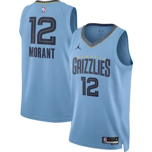 Ja Morant Memphis Grizzlies Jordan Brand Unisex Commémoratif Swingman Jersey Statement Edition Light Blue - Giftez-le à un fan dévoué - Livraison en temps pour les fêtes