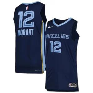 Ja Morant Memphis Personalisable Grizzlies Nike Authentic Jersey Association Edition Navy - Maillot de marque reconnue - Faites confiance à la qualité