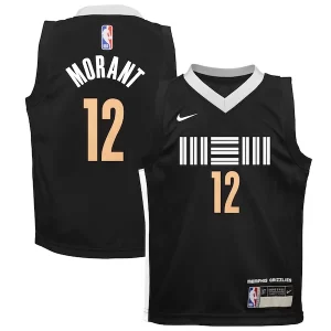 Ja Morant Memphis Grizzlies Nike Uniques Toddler Swingman Replica Jersey City Edition Black - Parfait pour le match jour - Montrez votre support avec style