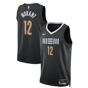 Ja Morant Memphis Grizzlies Nike Unisex 2023/24 Swingman Jersey Black City Edition Premium - Édition commemorative - Souvenez-vous des moments inoubliables