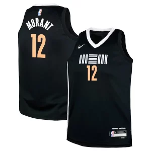 Ja Authentique Morant Memphis Grizzlies Nike Youth Swingman Replica Jersey City Edition Black - Confort et style combinés - Pour un look exceptionnel