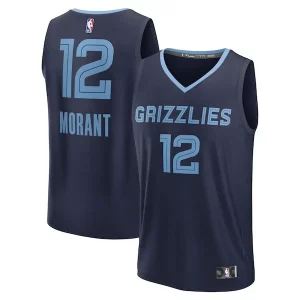 Ja Morant Vibrant Memphis Grizzlies Youth Fast Break Replica Player Jersey Icon Edition Navy - Promotion limitée - Profitez de la réduction avant qu'elle ne soit terminée