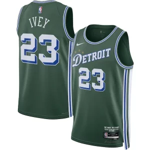 Jaden Ivey Detroit Pistons Nike Luxueux 2022/23 Swingman Jersey City Edition Green - Maillot de marque reconnue - Faites confiance à la qualité