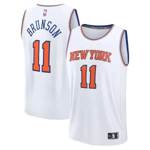Jalen Brunson New York Knicks Fast Break Replica Player Jersey Association Edition Magnifique White - Dernières unités - Ne manquez pas cette opportunité