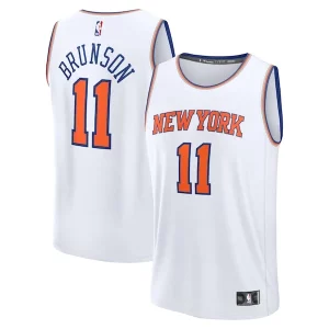 Jalen Brunson New York Knicks Youth Fast Break Replica Player Exclusif Jersey Association Edition White - Maillot de qualité supérieure - Durable et résistant