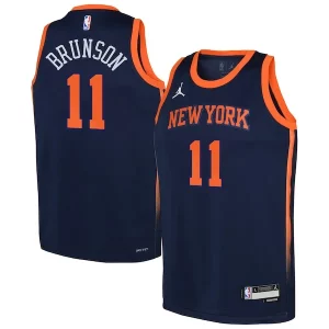 Jalen Classique Brunson New York Knicks Jordan Brand Youth Swingman Jersey Statement Edition Navy - Confort et style combinés - Pour un look exceptionnel