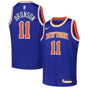 Jalen Brunson New York Knicks Nike Youth Swingman Jersey Icon Edition Stylish Blue - Dernières unités - Ne manquez pas cette opportunité