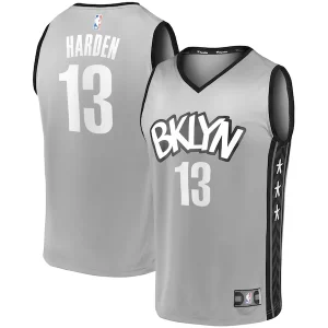 James Harden Brooklyn Nets Confortable Fast Break Replica Jersey Charcoal Statement Edition/White - Parfait pour le match jour - Montrez votre support avec style