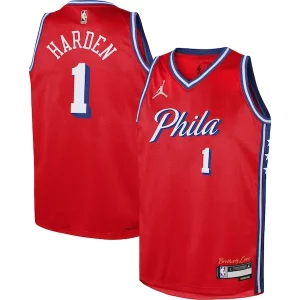 James Harden Philadelphia 76ers Jordan Brand Youth Swingman Jersey Statement Superbe Edition Red - Parfait pour le match jour - Montrez votre support avec style