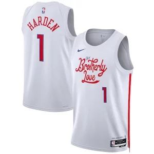 James Harden Philadelphia 76ers Nike Unisex 2022/23 Swingman Jersey City Edition Confortable White - Pour les amateurs de basketball passionnés - Livraison rapide