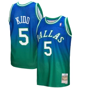 Jason Exquisite Kidd Dallas Mavericks 1994/95 Hardwood Classics Fadeaway Swingman Player Jersey Green/Navy - Maillot de collection - Un bijou pour les amateurs