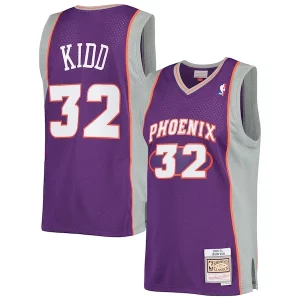 Jason Kidd Phoenix Suns Big & Tall Hardwood Classics 2000/01 Swingman Jersey Stylish Purple - Pour les matchs d'athlétisme - Restez frais et confortable