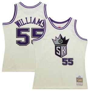 Jason Williams Sacramento Magnifique Kings Chainstitch Swingman Jersey Cream - Pour les amateurs de basketball passionnés - Livraison rapide