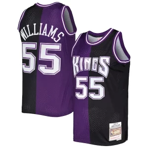 Jason Williams Sacramento Kings Hardwood Classics 2000/01 Split Swingman Collectible Jersey Purple/Black - Édition commemorative - Souvenez-vous des moments inoubliables