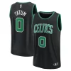 Jayson Tatum Boston Unique Celtics Fast Break Replica Player Jersey Statement Edition Black - Dernières unités - Ne manquez pas cette opportunité