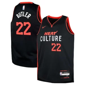 Jimmy Butler Miami Heat Nike Youth Bold Swingman Replica Jersey City Edition Black - Édition commemorative - Souvenez-vous des moments inoubliables