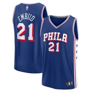 Joel Embiid Philadelphia 76ers Fast Break Replica Player Distingué Jersey Icon Edition Royal - Confort et style combinés - Pour un look exceptionnel