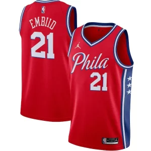 Joel Embiid Collectible Philadelphia 76ers Jordan Brand 2020/21 Swingman Jersey Statement Edition Red - Nouvelle arrivée - Êtes-vous prêt pour la saison ?