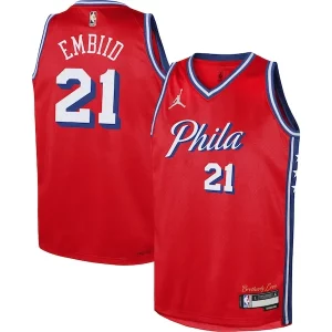 Joel Embiid Philadelphia 76ers Jordan Brand Youth Swingman Jersey Uniques Statement Edition Red - Offre d'achat groupé - Achetez avec vos amis et économisez