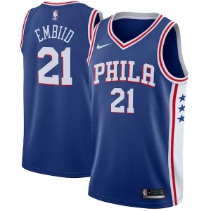 Joel Embiid Philadelphia 76ers Nike Prime Swingman Jersey Royal Icon Edition - Édition commemorative - Souvenez-vous des moments inoubliables