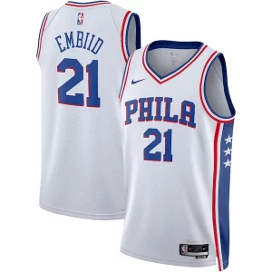 Joel Embiid Philadelphia 76ers Nike Unisex Swingman Jersey Association Vibrant Edition White/Royal - Parfait pour le match jour - Montrez votre support avec style