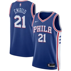Joel Exceptionnel Embiid Philadelphia 76ers Nike Unisex Swingman Jersey Icon Edition Royal/White - Pour les fans de la ligue - Un maillot authentique de la compétition