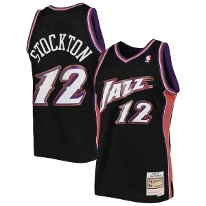 John Stockton Utah Unique Jazz 1998/99 Hardwood Classics Swingman Jersey Black - Offre d'achat groupé - Achetez avec vos amis et économisez