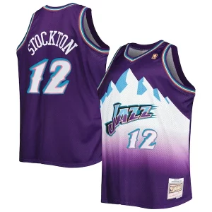 John Stockton Superbe Utah Jazz Big & Tall Hardwood Classics 1996/97 Swingman Jersey Purple - Design innovant - Écarte-vous du commun des mortels