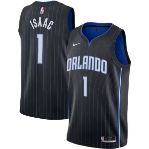 Jonathan Isaac Orlando Magic Commémoratif Nike Swingman Jersey Black Icon Edition - Garantie satisfaction - Si vous n'êtes pas satisfait