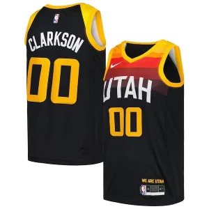 Jordan Clarkson Utah Jazz Bold Nike Swingman Player Jersey City Edition Black - Idéal pour les collectionneurs - Qualité premium garantie