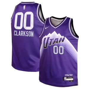 Jordan Clarkson Utah Jazz Nike Youth Swingman Replica Jersey City Edition Purple Sophistiqué - Édition limitée - Uniques dans leur genre